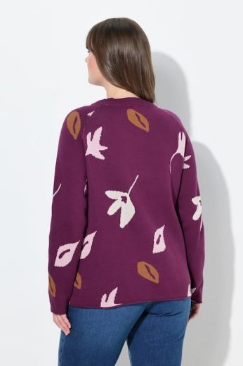 Moda za polnejše Pulover od eko pamuka s printom plus velikost, xxl, Ulla Popken in Johann Popken (JP1880)