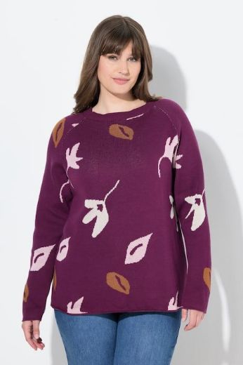 Moda za polnejše Pulover od eko pamuka s printom plus velikost, xxl, Ulla Popken in Johann Popken (JP1880)