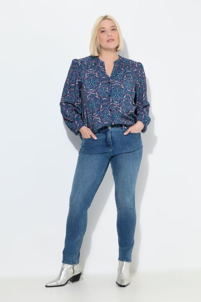 Moda za polnejše Traperice uskih nogavica plus velikost, xxl, Ulla Popken in Johann Popken (JP1880)