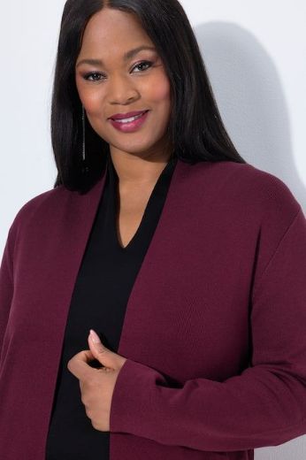 Moda za polnejše Kardigan dugi model s džepovima plus velikost, xxl, Ulla Popken in Johann Popken (JP1880)