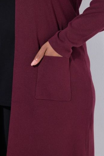 Moda za polnejše Kardigan dugi model s džepovima plus velikost, xxl, Ulla Popken in Johann Popken (JP1880)