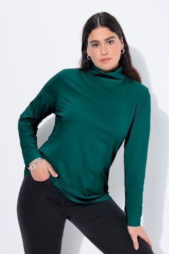 Moda za polnejše Majica rol ovratnik plus velikost, xxl, Ulla Popken in Johann Popken (JP1880)