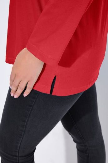 Moda za polnejše Majica Basic dugi rukavi plus velikost, xxl, Ulla Popken in Johann Popken (JP1880)