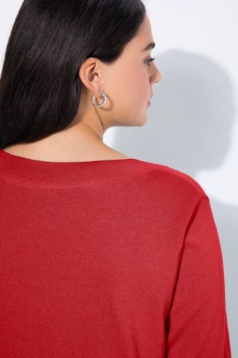 Moda za polnejše Pulover s V ovratnikom plus velikost, xxl, Ulla Popken in Johann Popken (JP1880)