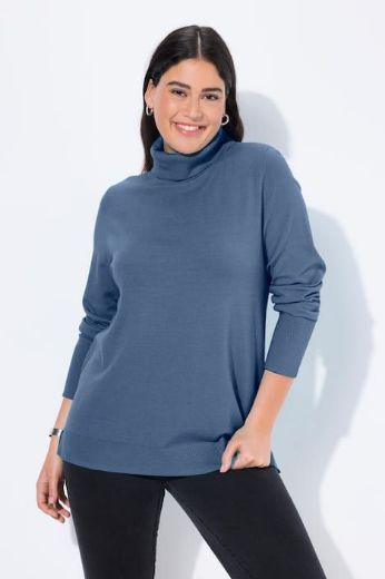 Moda za polnejše Pulover s rol ovratnikom plus velikost, xxl, Ulla Popken in Johann Popken (JP1880)