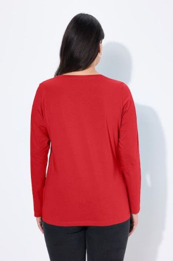 Moda za polnejše Majica dugih rukava V ovratnika plus velikost, xxl, Ulla Popken in Johann Popken (JP1880)