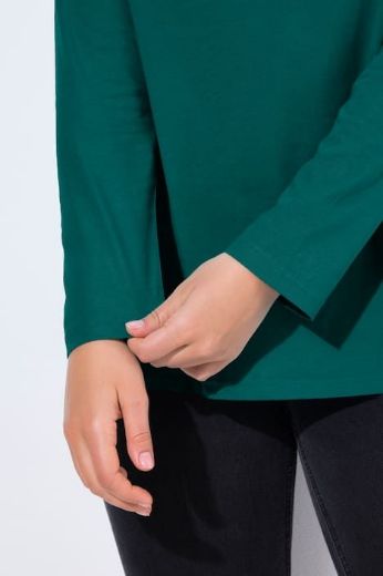 Moda za polnejše Majica dugih rukava V ovratnika plus velikost, xxl, Ulla Popken in Johann Popken (JP1880)