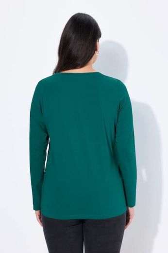 Moda za polnejše Majica dugih rukava V ovratnika plus velikost, xxl, Ulla Popken in Johann Popken (JP1880)