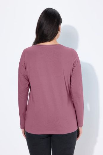 Moda za polnejše Majica dugih rukava V ovratnika plus velikost, xxl, Ulla Popken in Johann Popken (JP1880)