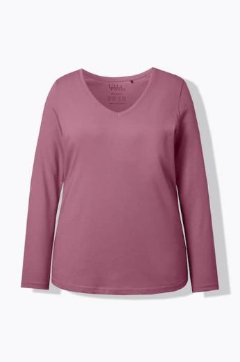 Moda za polnejše Majica dugih rukava V ovratnika plus velikost, xxl, Ulla Popken in Johann Popken (JP1880)