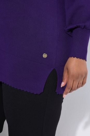 Moda za polnejše Pulover s ukrasnim ovratnikom plus velikost, xxl, Ulla Popken in Johann Popken (JP1880)