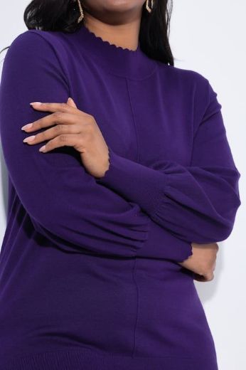 Moda za polnejše Pulover s ukrasnim ovratnikom plus velikost, xxl, Ulla Popken in Johann Popken (JP1880)