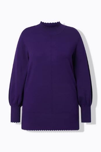 Moda za polnejše Pulover s ukrasnim ovratnikom plus velikost, xxl, Ulla Popken in Johann Popken (JP1880)