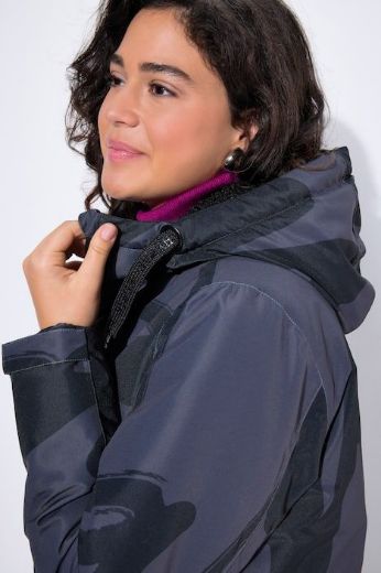 Moda za polnejše Jakna funkcionalna s printom plus velikost, xxl, Ulla Popken in Johann Popken (JP1880)