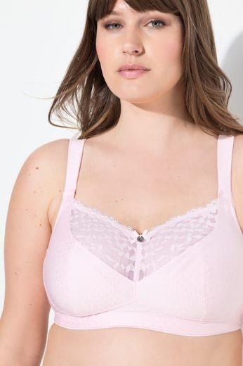 Moda za polnejše Grudnjak bez žice s dodatkom čipke plus velikost, xxl, Ulla Popken in Johann Popken (JP1880)