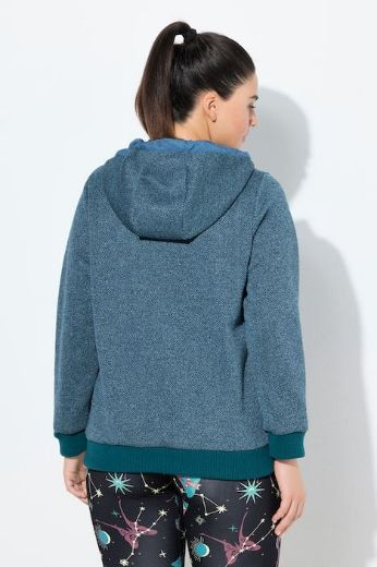Moda za polnejše Majica dugih rukava s patentnim zatvaračem i kapuljačom plus velikost, xxl, Ulla Popken in Johann Popken (JP1880)