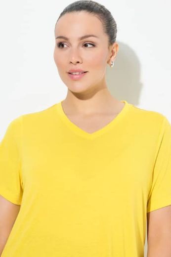 Moda za polnejše Majica funkcionalna V ovratnik plus velikost, xxl, Ulla Popken in Johann Popken (JP1880)