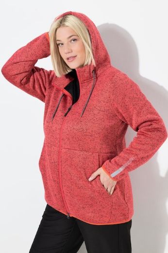 Moda za polnejše Majica s patentnim zatvaračem i kapuljačom plus velikost, xxl, Ulla Popken in Johann Popken (JP1880)