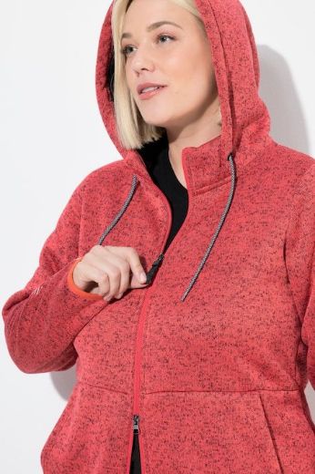 Moda za polnejše Majica s patentnim zatvaračem i kapuljačom plus velikost, xxl, Ulla Popken in Johann Popken (JP1880)