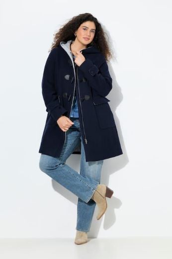 Moda za polnejše Kaput s ukrasnim kopčanjem i kapuljačom plus velikost, xxl, Ulla Popken in Johann Popken (JP1880)