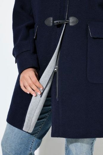 Moda za polnejše Kaput s ukrasnim kopčanjem i kapuljačom plus velikost, xxl, Ulla Popken in Johann Popken (JP1880)