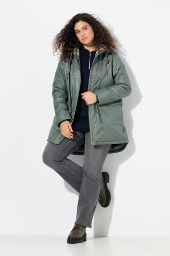 Moda za polnejše Jakna s kapuljačom podstavljena plus velikost, xxl, Ulla Popken in Johann Popken (JP1880)