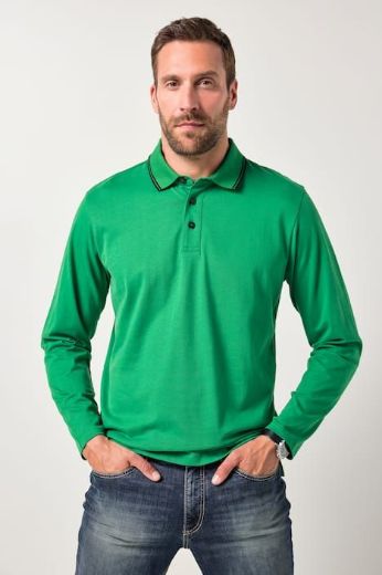 Moda za polnejše Majica Polo dugih rukava plus velikost, xxl, Ulla Popken in Johann Popken (JP1880)