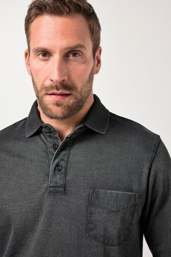 Moda za polnejše Majica Polo dugih rukava plus velikost, xxl, Ulla Popken in Johann Popken (JP1880)