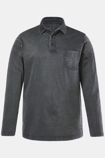 Moda za polnejše Majica Polo dugih rukava plus velikost, xxl, Ulla Popken in Johann Popken (JP1880)