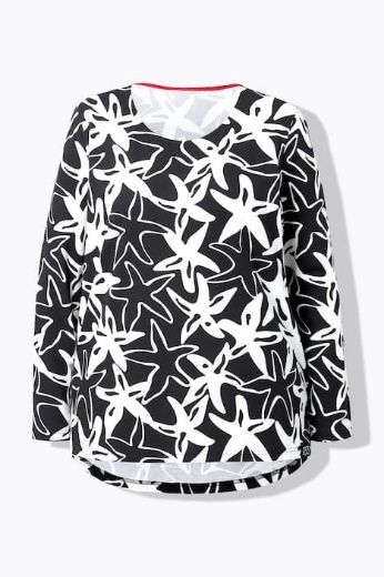 Moda za polnejše Majica dugih rukava plus velikost, xxl, Ulla Popken in Johann Popken (JP1880)