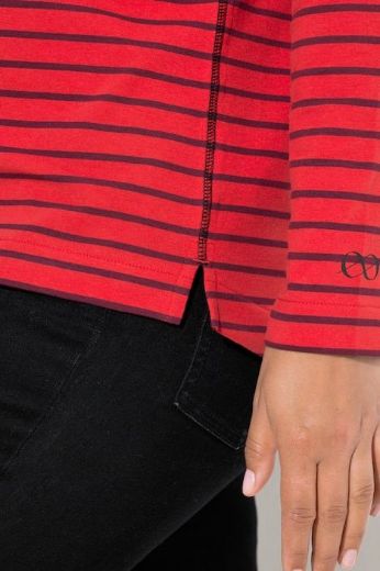 Moda za polnejše Majica dugih rukava na pruge plus velikost, xxl, Ulla Popken in Johann Popken (JP1880)