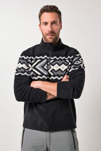 Moda za polnejše Majica dugih rukava od flisa plus velikost, xxl, Ulla Popken in Johann Popken (JP1880)