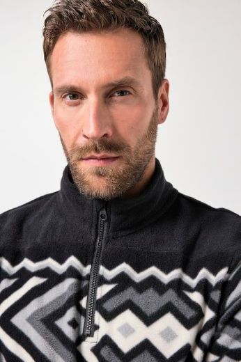 Moda za polnejše Majica dugih rukava od flisa plus velikost, xxl, Ulla Popken in Johann Popken (JP1880)