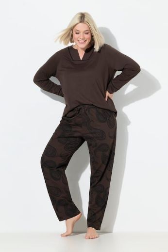 Moda za polnejše Pidžama dugih rukava i dugih nogavica plus velikost, xxl, Ulla Popken in Johann Popken (JP1880)
