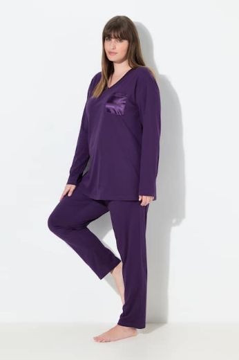 Moda za polnejše Pidžama V ovratnik plus velikost, xxl, Ulla Popken in Johann Popken (JP1880)