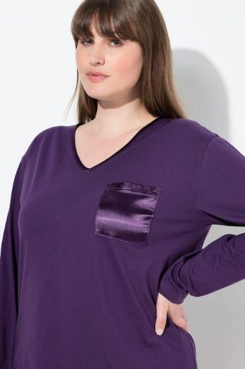 Moda za polnejše Pidžama V ovratnik plus velikost, xxl, Ulla Popken in Johann Popken (JP1880)