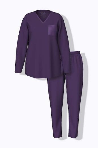 Moda za polnejše Pidžama V ovratnik plus velikost, xxl, Ulla Popken in Johann Popken (JP1880)