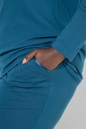 Moda za polnejše Pidžama V ovratnik plus velikost, xxl, Ulla Popken in Johann Popken (JP1880)