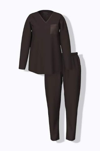 Moda za polnejše Pidžama V ovratnik plus velikost, xxl, Ulla Popken in Johann Popken (JP1880)