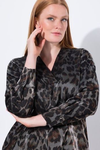 Moda za polnejše Haljina midi dugih rukava plus velikost, xxl, Ulla Popken in Johann Popken (JP1880)