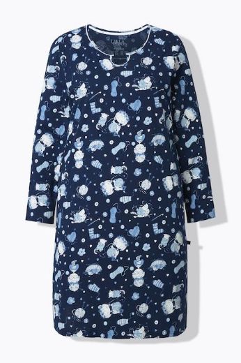 Moda za polnejše Spavaćica dugih rukava 2 komada plus velikost, xxl, Ulla Popken in Johann Popken (JP1880)