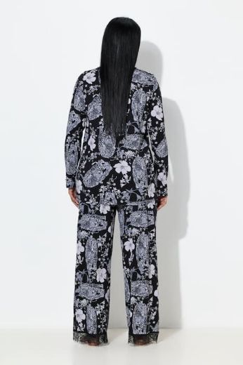 Moda za polnejše Pidžama dugih rukava i dugih nogavica plus velikost, xxl, Ulla Popken in Johann Popken (JP1880)