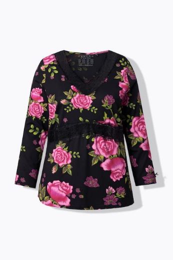 Moda za polnejše Pidžama dugih rukava i dugih nogavica plus velikost, xxl, Ulla Popken in Johann Popken (JP1880)