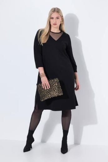 Moda za polnejše Haljina midi 3/4 rukava plus velikost, xxl, Ulla Popken in Johann Popken (JP1880)