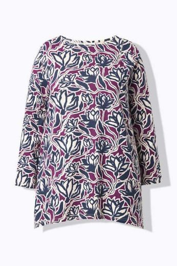 Moda za polnejše Majica dugih rukava dužeg kroja plus velikost, xxl, Ulla Popken in Johann Popken (JP1880)