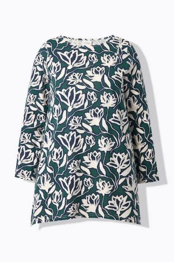 Moda za polnejše Majica dugih rukava dužeg kroja plus velikost, xxl, Ulla Popken in Johann Popken (JP1880)