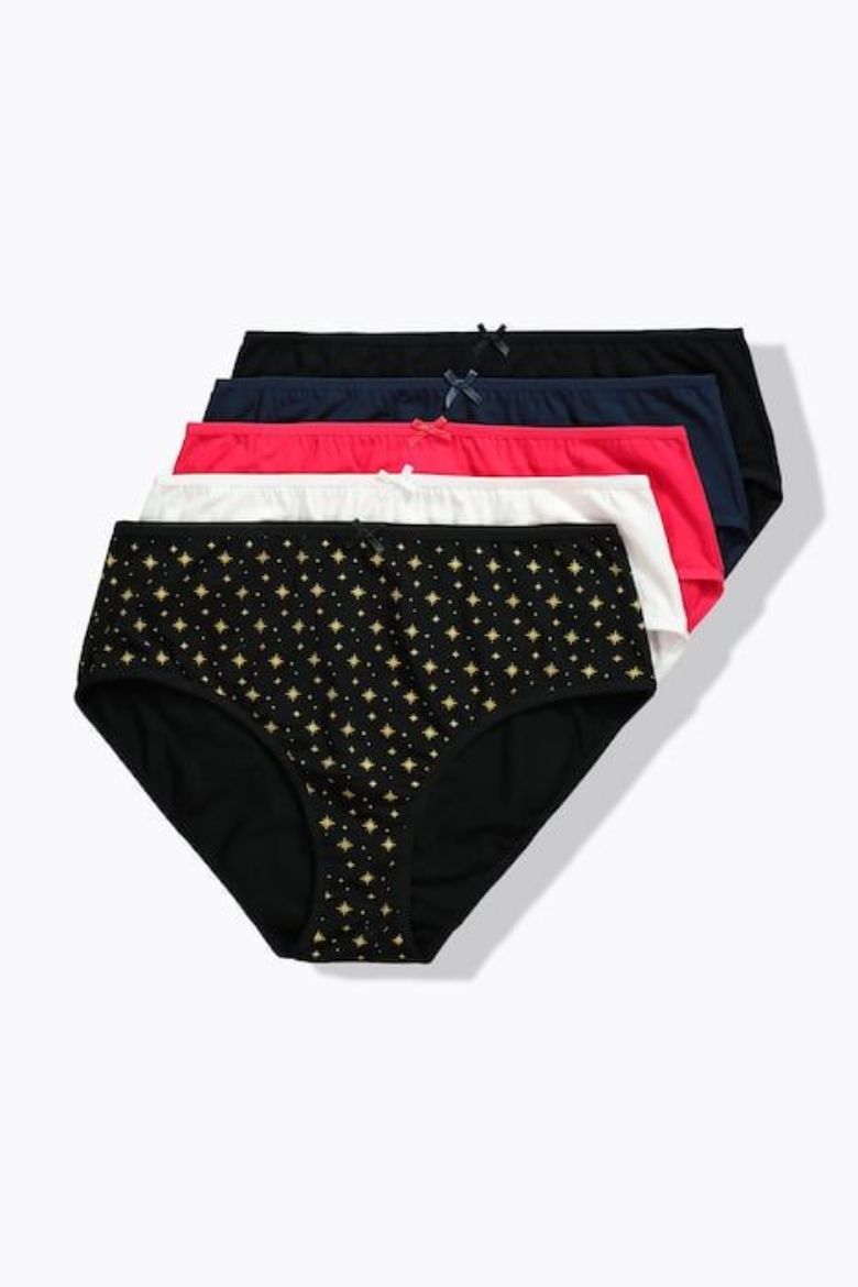 Moda za polnejše Gaćice midi 5 komada plus velikost, xxl, Ulla Popken in Johann Popken (JP1880)