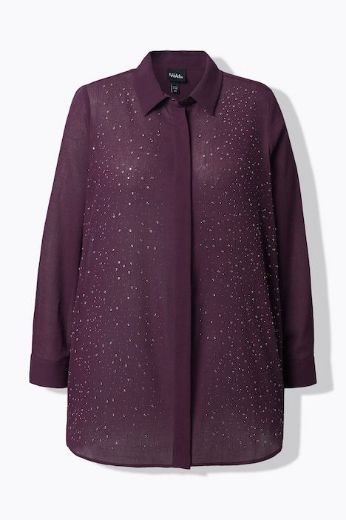 Moda za polnejše Bluza elegantna dugih rukava na skriveno kopčanje plus velikost, xxl, Ulla Popken in Johann Popken (JP1880)