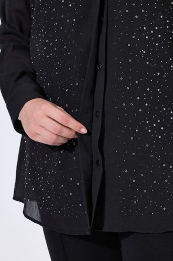 Moda za polnejše Bluza elegantna dugih rukava na skriveno kopčanje plus velikost, xxl, Ulla Popken in Johann Popken (JP1880)