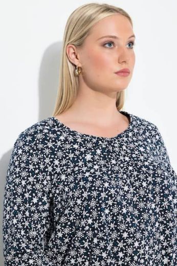 Moda za polnejše Majica 3/4 rukava V ovratnika plus velikost, xxl, Ulla Popken in Johann Popken (JP1880)